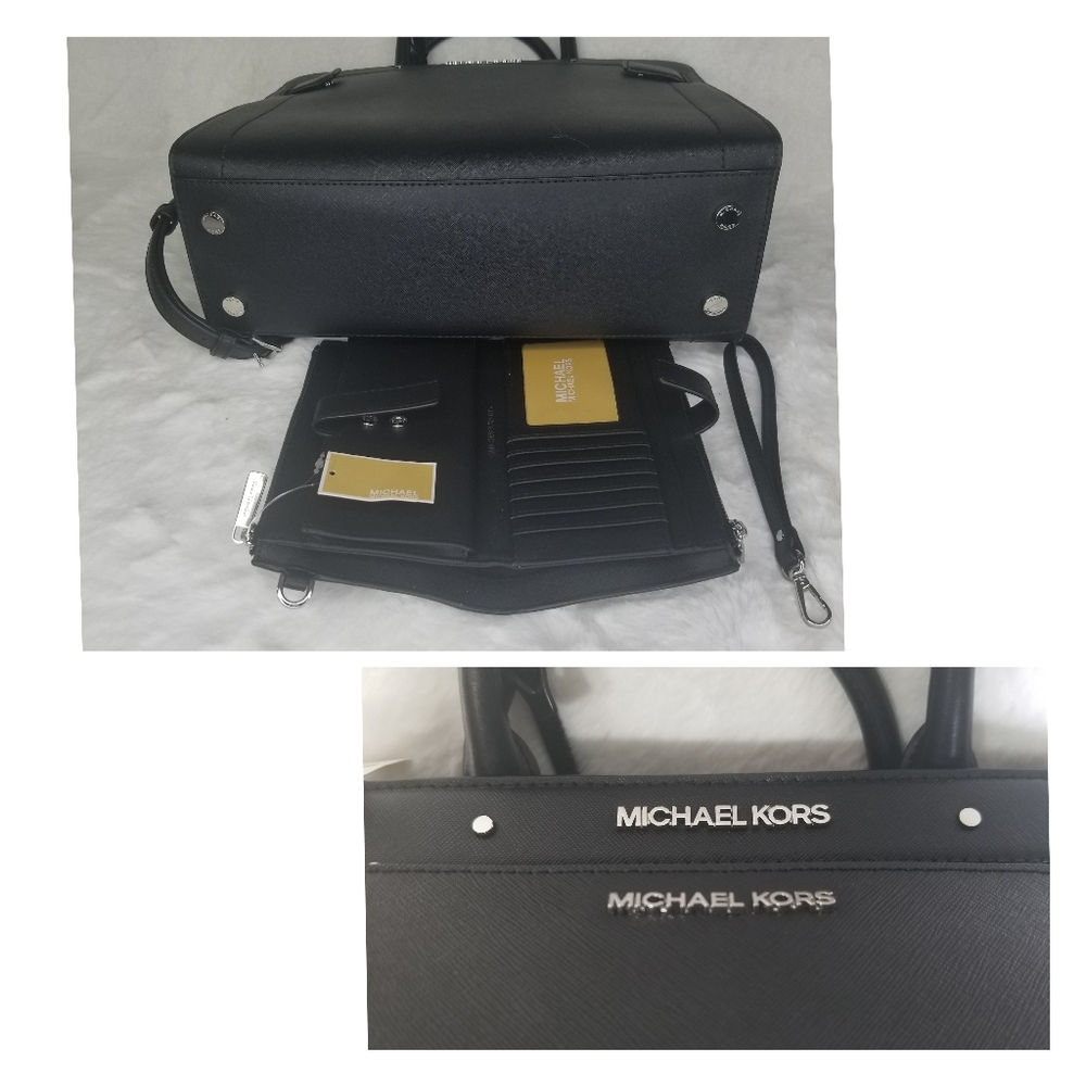 Michael Kors 3 SET DESIGNER BAG WALLET POM - Picture 4 of 11